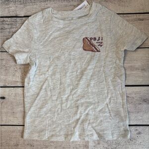 PB&J Kids Toddler Gray Short Sleeve Shirt 2T NWT Peanut Butter & Jelly